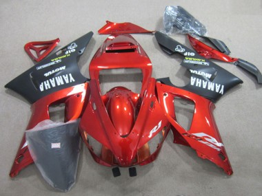 Carena Moto Yamaha YZF R1 2009-2011 - Rosso Nero Opaco
