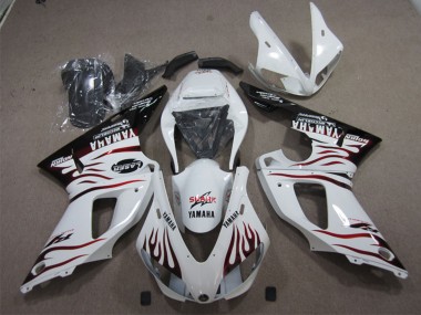 Carena Moto Yamaha YZF R1 2009-2011 - Bianco Rosso Nero Fiamma