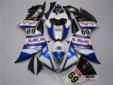 Carena Moto Yamaha YZF R1 2009-2011 - Bianco Blu Nero Sterilgarda SCALZ 69