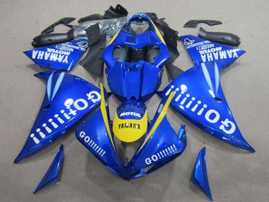 Carena Moto Yamaha YZF R1 2009-2011 - Blu Giallo Bianco Go