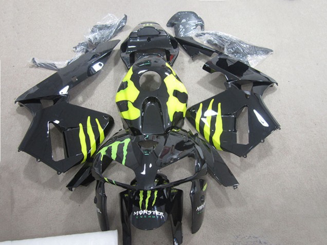Carena Moto Honda CBR600RR 2005-2006 - Nero Lucido Verde Mostro