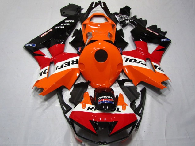 Kit Carena Moto Completo Honda CBR600RR 2013-2023 - Arancia Bianco Rosso Nero Lucido Repsol