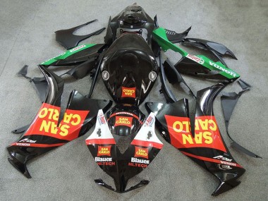 Carena Moto Honda CBR1000RR 2012-2016 - Rosso Verde Giallo Nero Lucido San Carlo