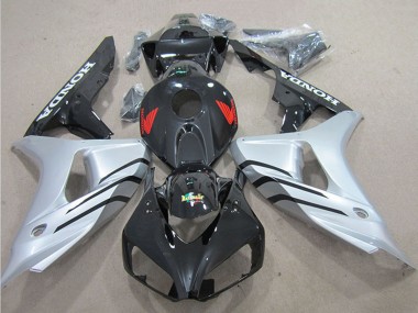 Kit Carena Moto ABS Honda CBR1000RR 2006-2007 - Argento Nero Lucido