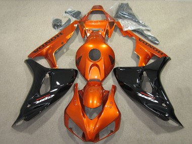 Carena Moto Honda CBR1000RR 2006-2007 - Arancia Nero Lucido