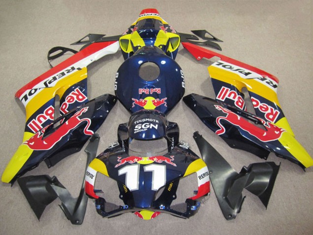 Carena Moto Honda CBR1000RR 2004-2005 - Giallo Blu Bianco Red Bull Repsol 11