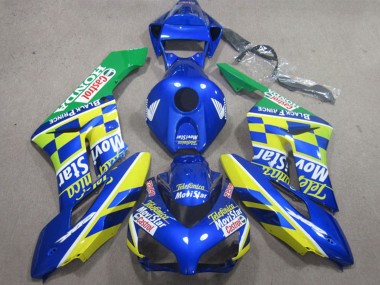 Carene Moto Honda CBR1000RR 2004-2005 - Blu Giallo Verde Telefonica MoviStar Castrol