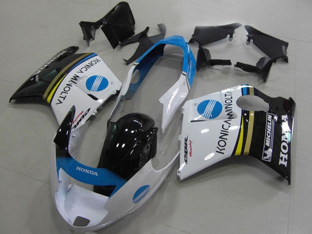 Carena Moto Honda CBR1100XX Blackbird 1996-2007 - Bianco Blu Nero Lucido Konica Minolta