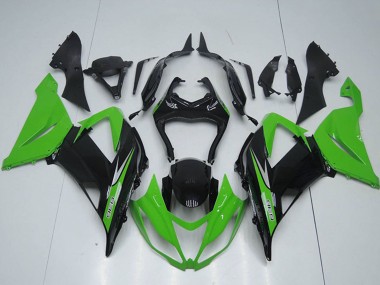 Kit Carena Moto Completo Kawasaki ZX6R 2013-2018 - Verde Nero Lucido