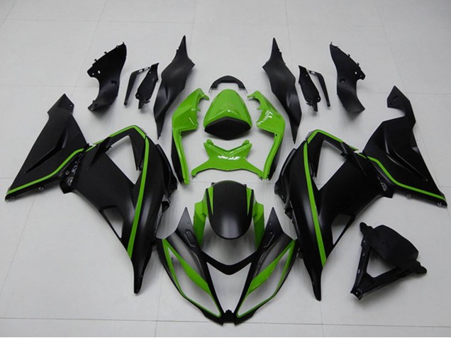 Carena Moto Kawasaki ZX6R 2013-2018 - Verde Nero Opaco