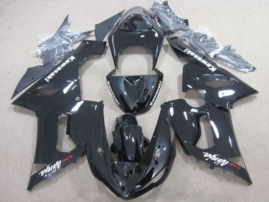 Carena Moto Kawasaki ZX6R 2005-2006 - Nero Lucido