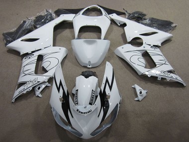 Kit Carena Moto Kawasaki ZX6R 2005-2006 - Bianco Nero