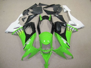 Kit Carena Moto Kawasaki ZX10R 2008-2010 - Bianco Verde Nero