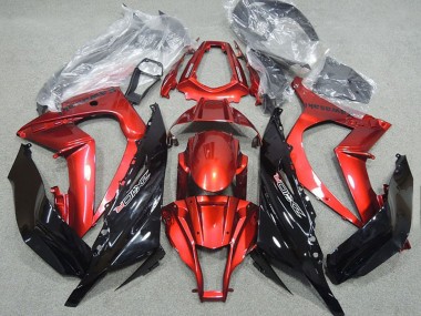 Carena Moto Kawasaki ZX10R 2011-2015 - Rosso Nero Lucido