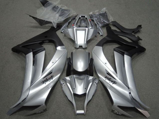 Carena Moto Kawasaki ZX10R 2011-2015 - Argento Nero Opaco
