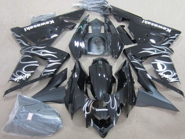 Carena Moto Kawasaki ZX10R 2004-2005 - Nero Bianco Fiamma