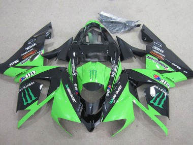 Carena Moto Kawasaki ZX10R 2004-2005 - Nero Verde Mostro