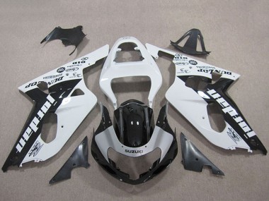 Carena Moto Suzuki GSXR 600 2001-2003 - Bianco Nero Lucido Jordan