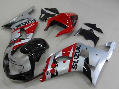 Carena Moto Suzuki GSXR 750 2001-2003 - Rosso Argento Nero