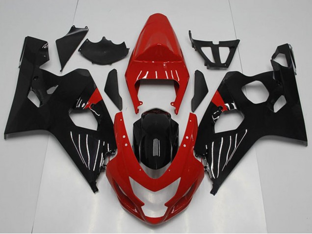 Carena Moto Suzuki GSXR 750 2004-2005 - Rosso Nero Lucido