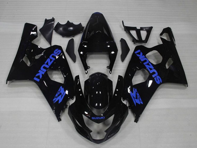 Carena Moto Suzuki GSXR 750 2004-2005 - Nero Lucido Blu Decal