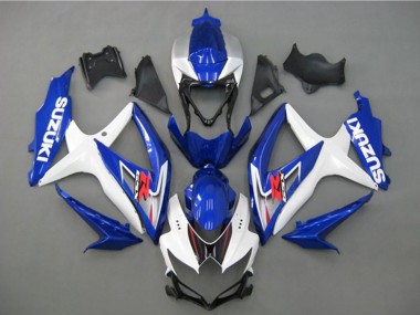 Carena Moto Suzuki GSXR 750 2008-2010 - Bianco Argento Blu Nero