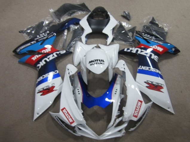 Carena Moto Suzuki GSXR 750 2011-2024 - Bianco Blu Motul