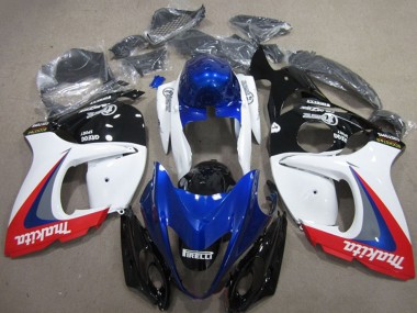 Carena Moto Suzuki GSXR 1300 Hayabusa 2008-2020 - Bianco Blu Rosso Makita