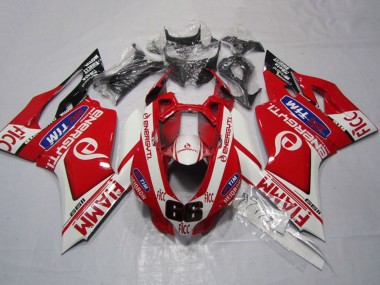 Carena Moto Ducati 1199 2011-2014 - Bianco Rosso Fiamm Ficc