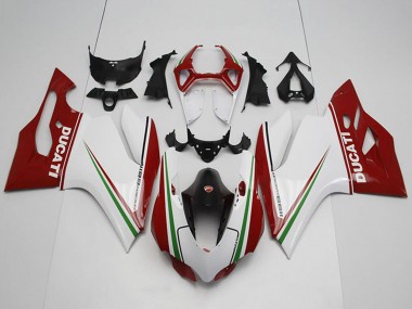 Kit Carena Moto ABS Ducati 1199 2011-2014 - Bianco Rosso Nero Verde