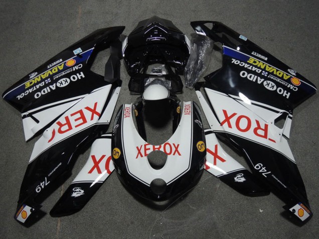 Carena Moto Ducati 749 2005-2006 - Bianco Nero Lucido Rosso Xerox