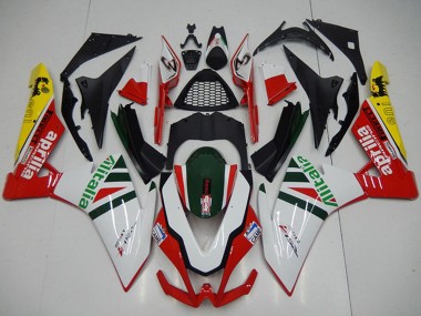 Carena Moto Aprilia RSV4 1000 2009-2015 - Bianco Rosso Verde Giallo Nero Alitalia