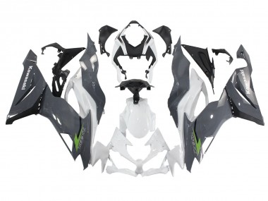 Carena Moto Kawasaki ZX6R 2019-2022 - Bianco Grigio Verde