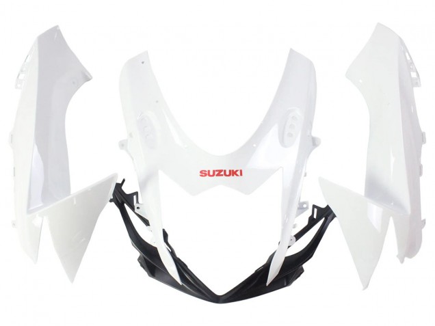 Carena Moto Suzuki GSXR 600/750 2011-2024 - Bianco Nero Lucido Rosso Decal