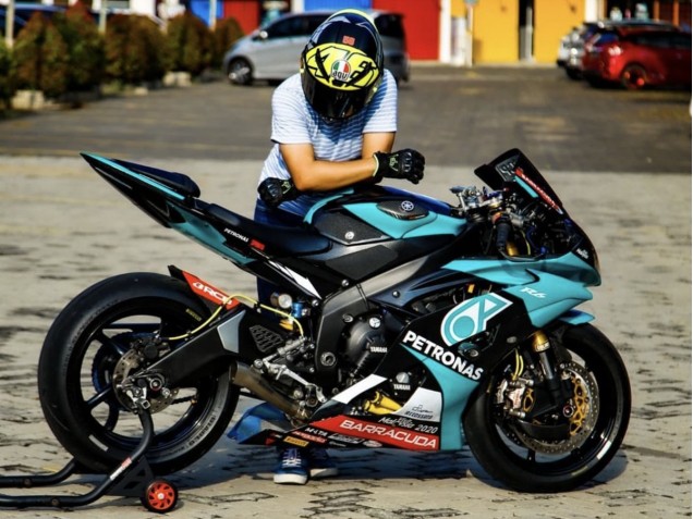 Carena Moto Yamaha YZF R6 2008-2016 - Verde Chiaro Bianco Nero Petronas