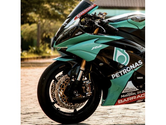 Carena Moto Yamaha YZF R6 2008-2016 - Verde Chiaro Bianco Nero Petronas