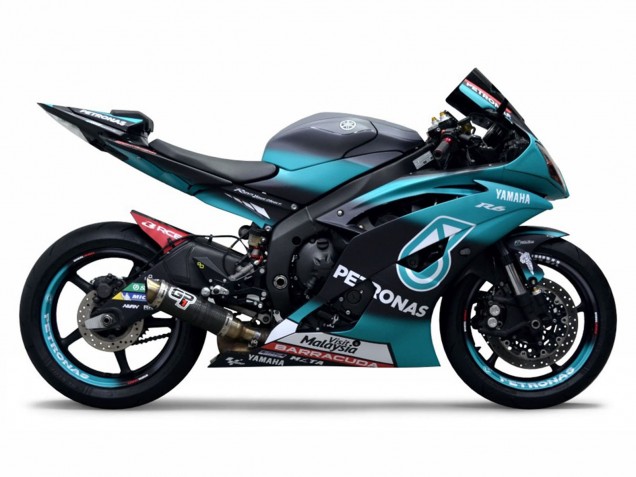 Carena Moto Yamaha YZF R6 2008-2016 - Verde Chiaro Bianco Nero Petronas